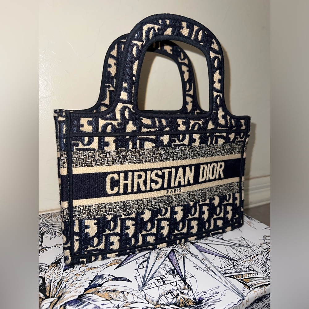 Dior mini book tote